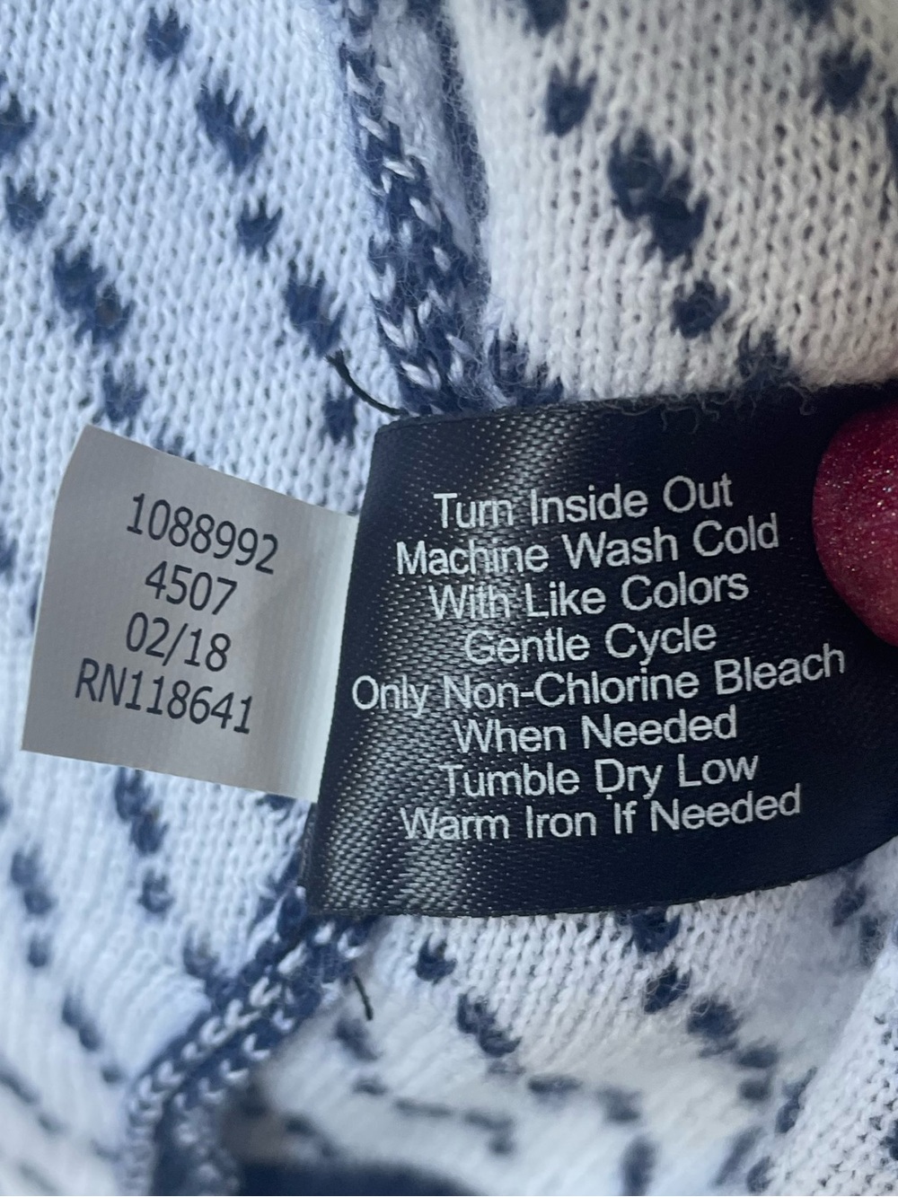 Lane Bryant Navy Blue and White Star Cardigan Sz. 14/16 - Picture 13 of 13